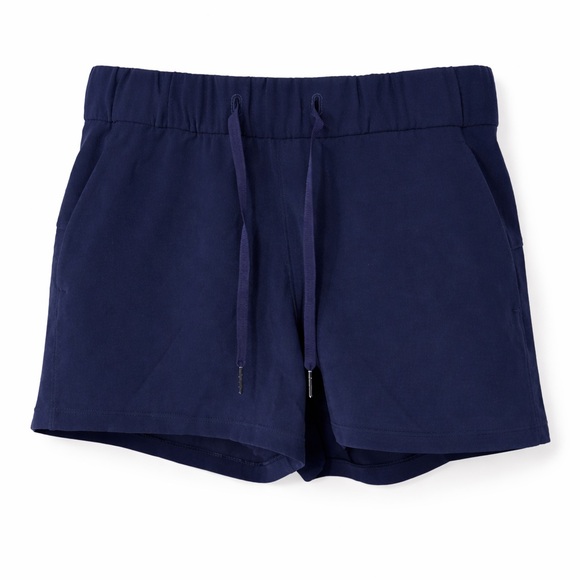 lululemon athletica Pants - Lululemon On The Fly Woven Shorts 2.5” True Navy Drawstring